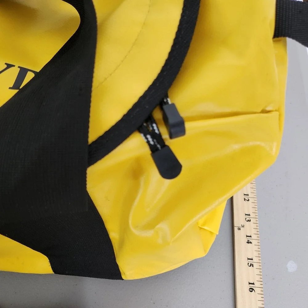 VTG Henri Lloyd Yellow Waterproof Sailing Storm Barrel Duffel Bag 85L Gorpcore